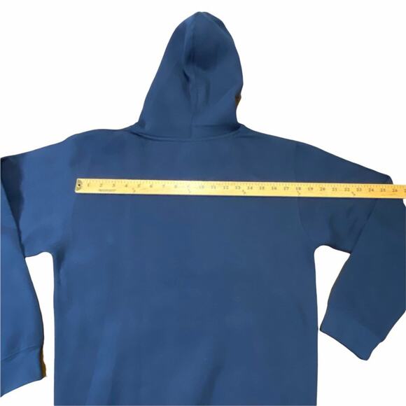 LAT Cozy Adult Fleece Hoodie Sweatshirt Bunny Hug Navy Blue Size Small - Picture 9 of 11